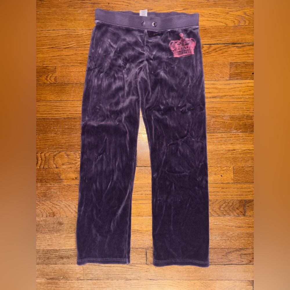 Juicy Couture Kids Lavender Velour Pants